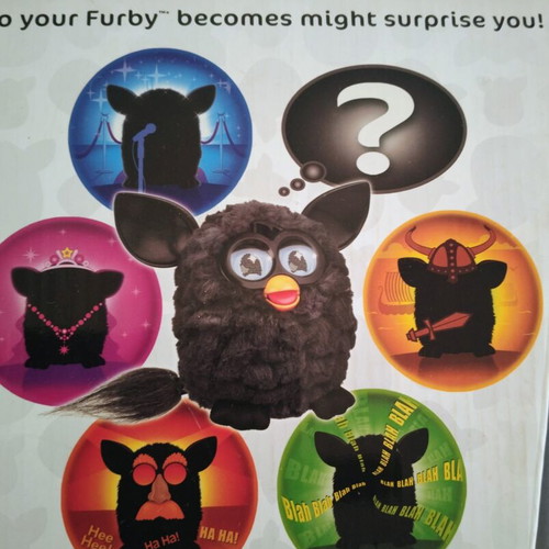 Furby Hasbro 2012 Black Magic used, interactive toy