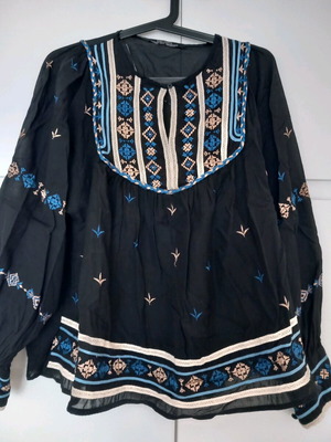 Zara shirts like new, size S, black and blue