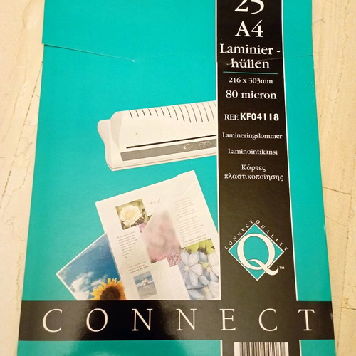 Q-CONNECT A4 Laminating Cards new
