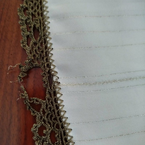 Rotonda embroidery used 0.86cm with gold weaving and lace