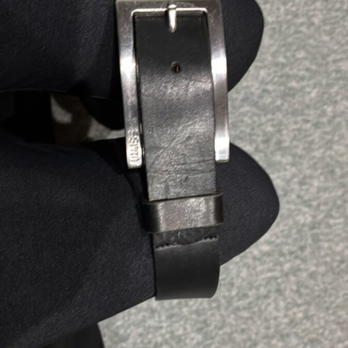 Esprit belt used, black leather, size 90