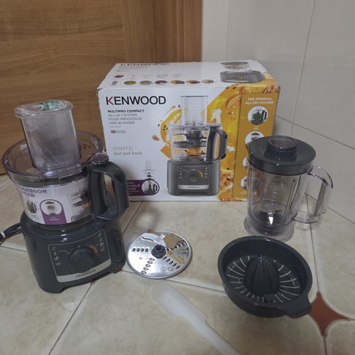 Kenwood MultiPro Compact All-In-One Food Processor and Blender 800W New Gray