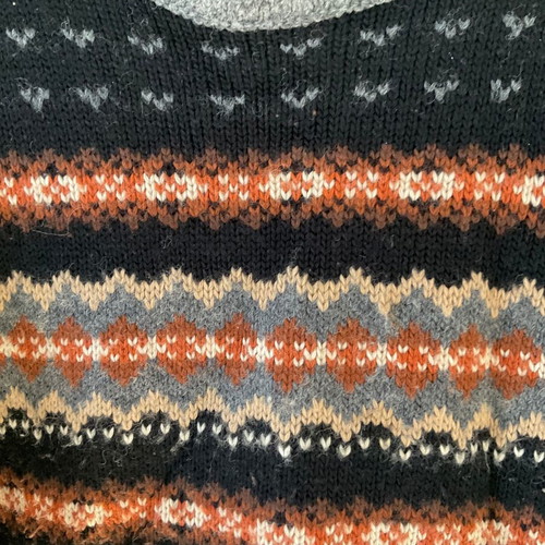 Stefanel men's knitted sweater like new, size L, multicolor