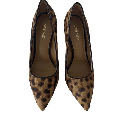 Nine West leopard print pumps used, size 38, multicolor