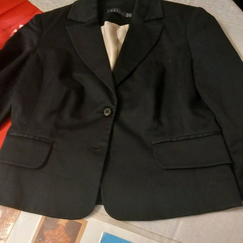 Women's short black jacket like new, size S