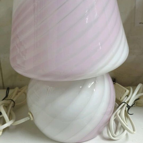 Murano lamps Italy set like new with stamp