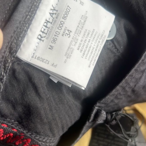 Replay cotton black men's shorts XL new
