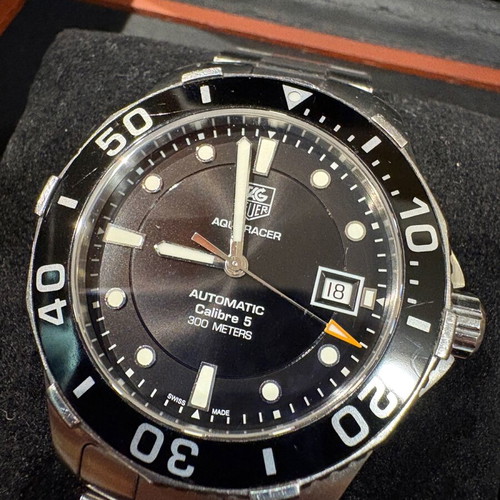 TAG Heuer Aquaracer Calibre 5 Automatic men's 42mm silver used