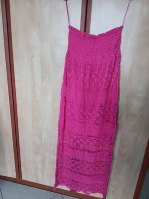 Calzedonia Cobey dress fuchsia like new, small