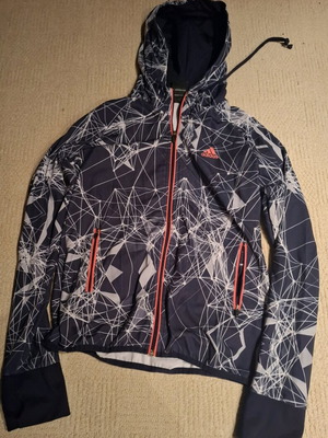 Adidas children's sports jacket like new, black and gray