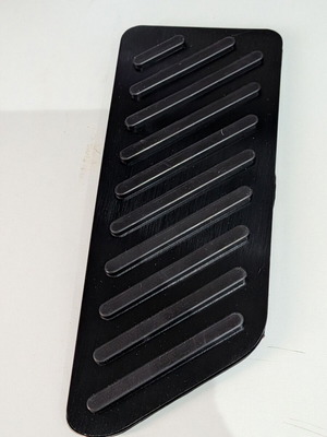 Aluminum Alloy Pedal Plate Cover Black for Left-Hand Drive Vehicles