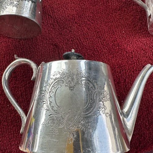 Vintage silver-plated set used
