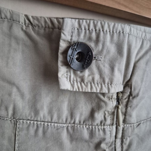 Mini skirt beige with pleats used, size M