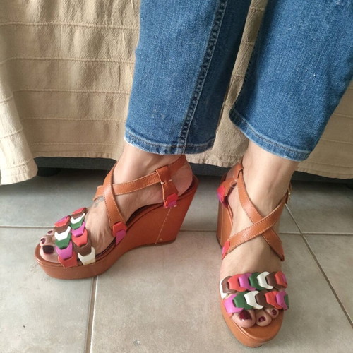 Missoni sandals size 37 like new, multicolor