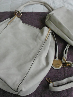 Just Glamour shoulder bag set grey like new