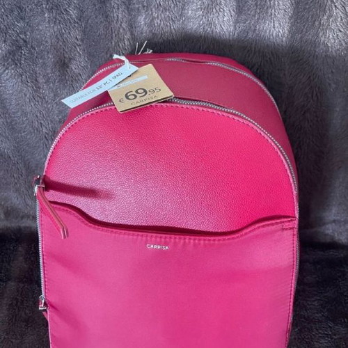 Caprisa backpack new, fuchsia-red color, large capacity