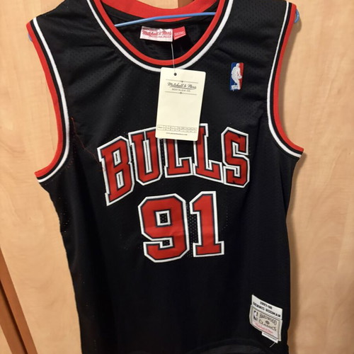 Chicago Bulls Rodman 91 jersey, retro, unworn, official replica, XXL slim fit