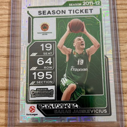 Saras Jasikevicius Panathinaikos Panini Euroleague 2025-26 card new