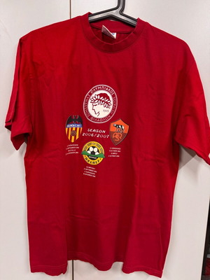 T-shirt Ολυμπιακός Champions League 2006-07 group stage μικρό μέγεθος μεταχειρισμένο