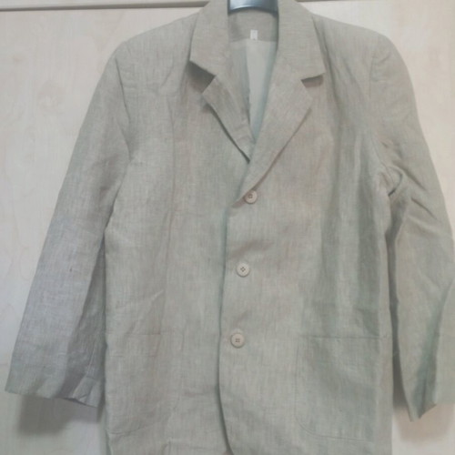 Children's beige suit like new, set with vest and trousers size 10