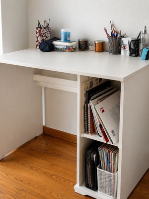 Γραφείο IKEA λευκό 90×52,5×75 cm μεταχειρισμένο, μελαμίνη