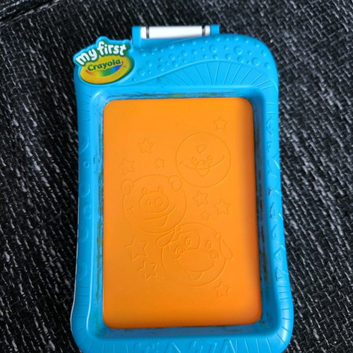 Painting board used with crayons