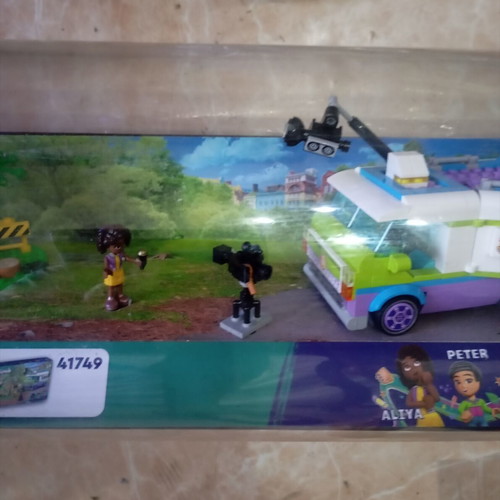 LEGO Friends news van display case, collectible promotional item
