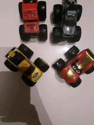 Toy cars used, pack of 4 for children