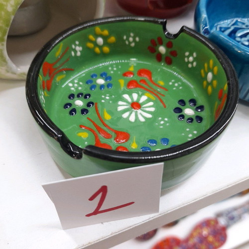 Small ceramic ashtray handmade new