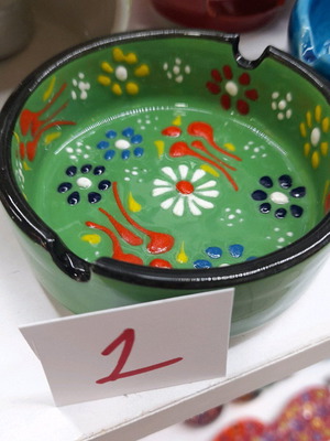 Small ceramic ashtray handmade new