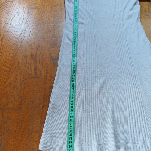 Women's dress like new, off white cream to gray color, size L