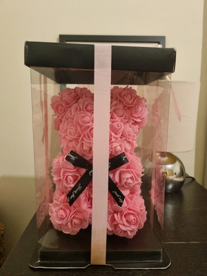 Rose Bear like new, gift for baby girl birth