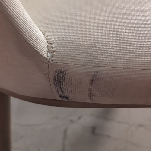Chair white leatherette used