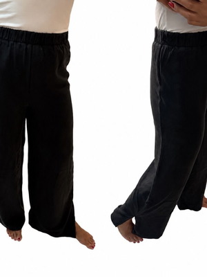 Simplicity Black High-Waisted Wide Leg Pants Size M like new