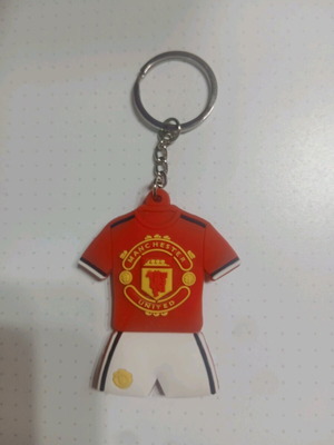 Manchester United double-sided silicone keychain like new