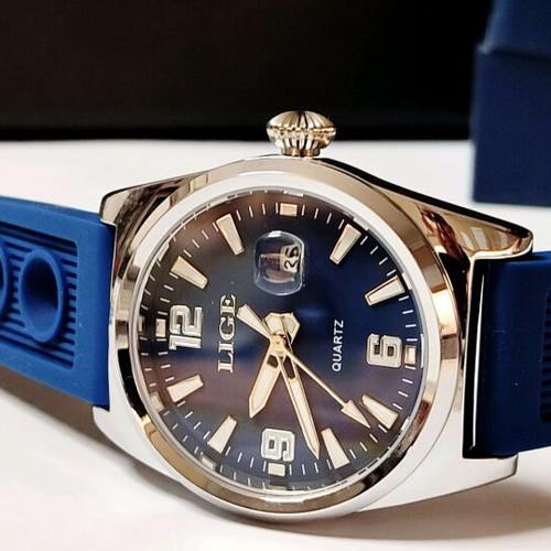 LIGE Pilot Sport Design Men's Watch new, quartz, silicone strap