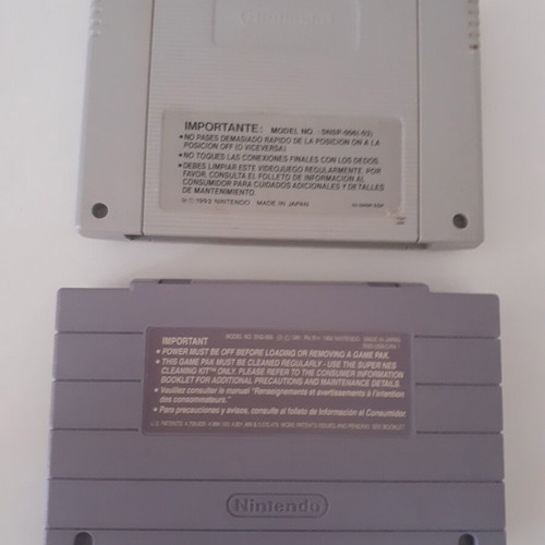 Stunt Race and Michael Jordan Super Nintendo games used, set of 2