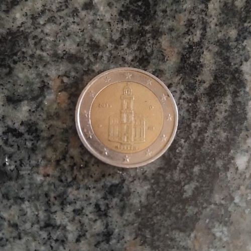 2 Euro Germany 2015 Coin with St Paul's Church Design used