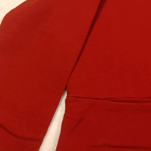 Alicena red sweatshirt like new with decorative back zipper