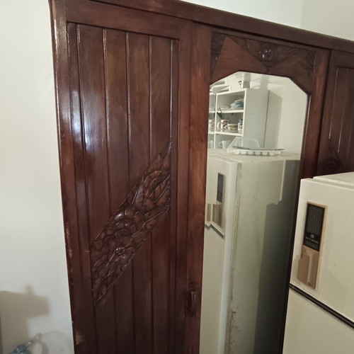 Old carved wardrobe used, 1.80x1.30x0.55 m