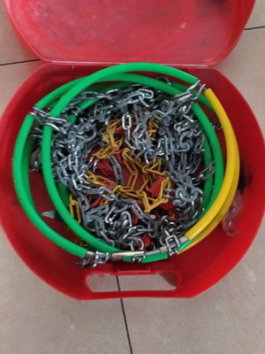 Snow chains used