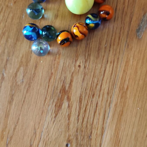Marbles used with various colors
