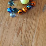 Marbles used with various colors