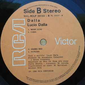 Lucio Dalla Dalla vinyl record used, pop genre