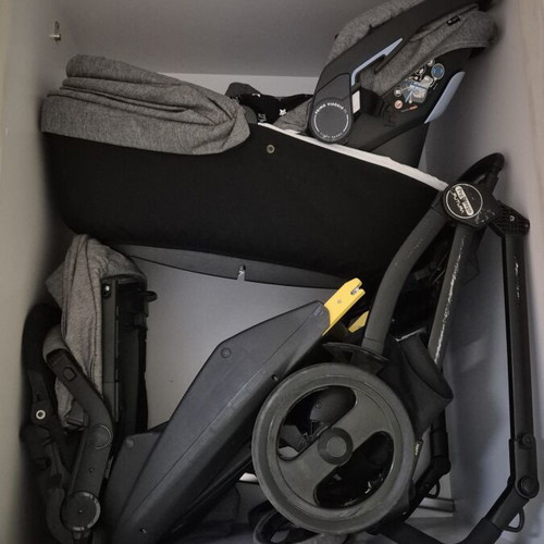Peg Perego Futura 3-in-1 stroller used with accessories