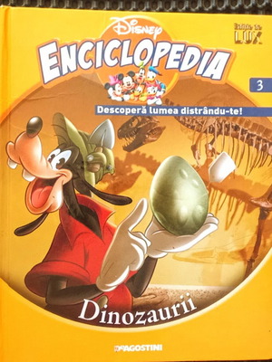 Disney Enciclopedia Dinozaurii μεταχειρισμένο, ρουμανικά, έκδοση 2008