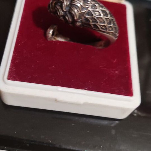 Lion Silver Ring 950 size 66 like new