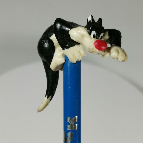 Applause collectible pencil with Sylvester figure Looney Tunes like new