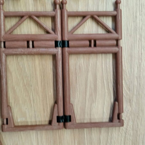 Playmobil Vintage 1974 collectible fort walls and flagpole like new