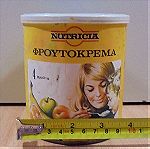  Nutricia φρουτόκρεμα παλιό διαφημιστικό μεταλλικό κουτί του '80 άδειο
